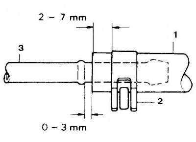 1. Шланг; 2. Хомут; 3. Трубка