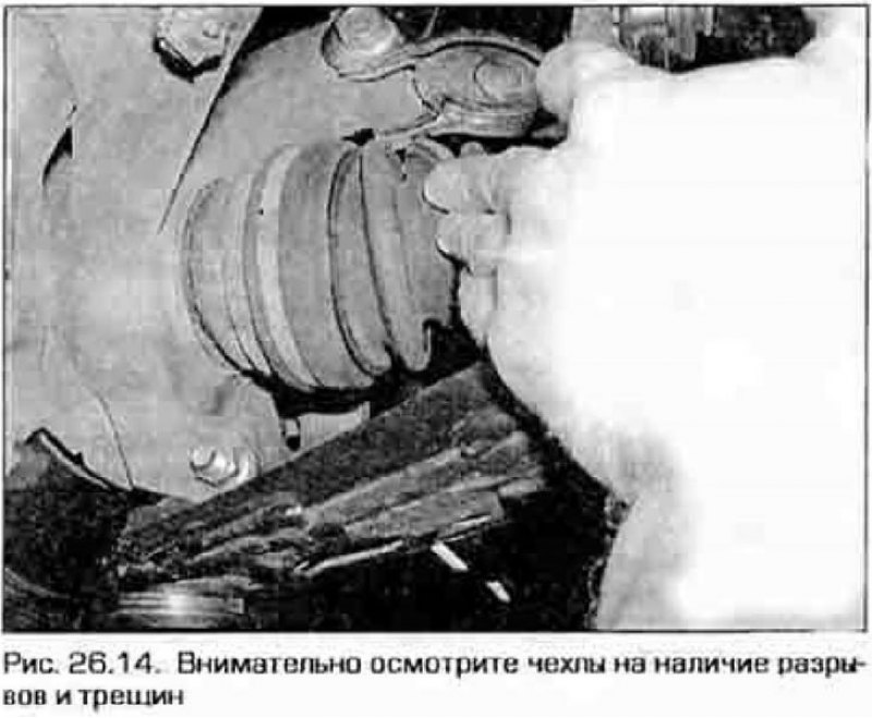 14. Осмотрите чехлы на наличие трещин и разрывов,…