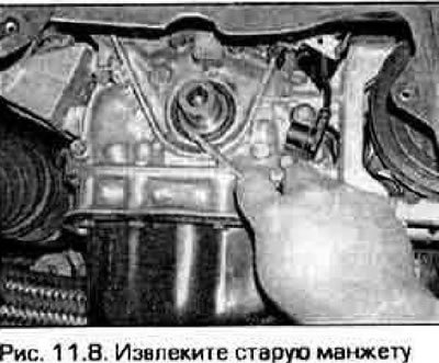 8. Заметьте, на какую глубину утоплена манжета в…
