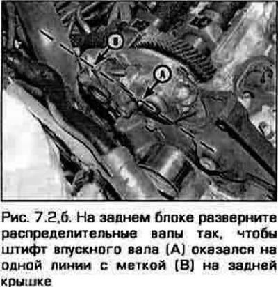 2. При снятии распределительных валов надо…