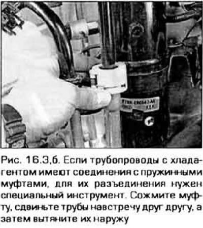 3. Отсоедините от ресивера/ осушителя…