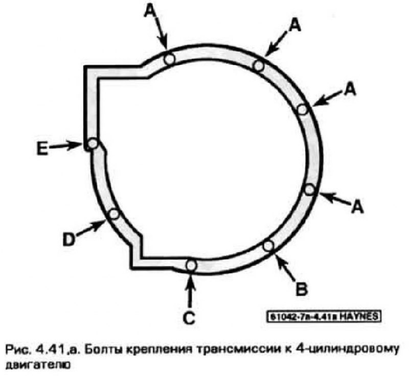 41. Вверните остальные болты крепления…