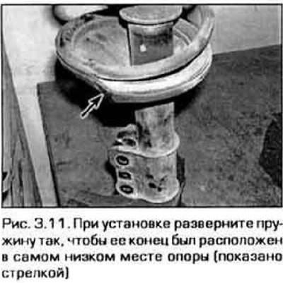 11. Установите пружину на нижнюю тарелку так,…