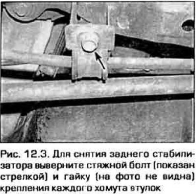 3. Выверните болты крепления опорных втулок…