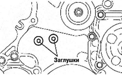 Рис. 2.237. Снятие заглушки передней крышки…