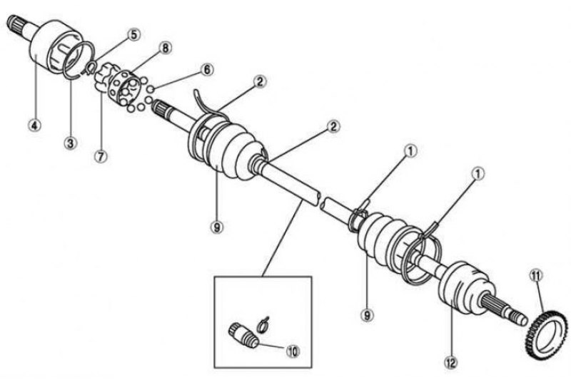 Mazda 3 привод. Схема правого привода Мазда 3. Левый привод стопорное кольцо Мазда gg. Пежо 206 правый привод схема. Схема правого привода Мазда 6 GH.