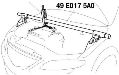Рис. 2.90. Вывешивание двигателя с помощью…