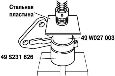 Рис. 3.136. Установка нового левого пылезащитного…