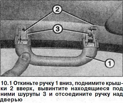 1. Откиньте ручку 1 вниз, поднимите крышки 2…