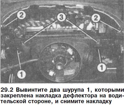 2. Вывинтите два шурупа 1, которыми закреплена…
