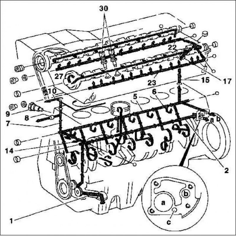Схема двигателя 646