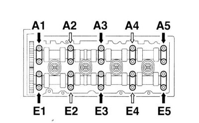 11. Двигатель 611: Снимите крышки подшипников…