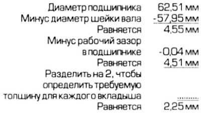 1. Чтобы определить толщину требуемых вкладышей.…