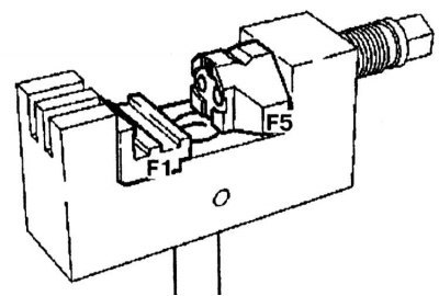 20. Установите вставки (D8) и (F1) в пресс (06).