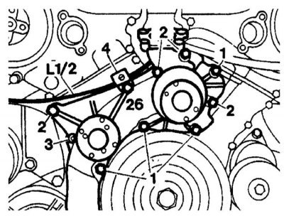 1 - Болты М8х70; 2 - Болты М8х85; 3 - Болты…