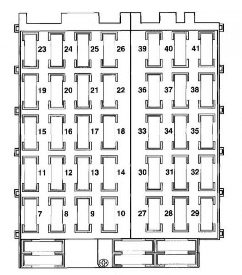 Схема предохранителей мерседес 140