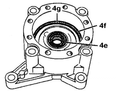 20. Замените уплотнительное кольцо 5b.
