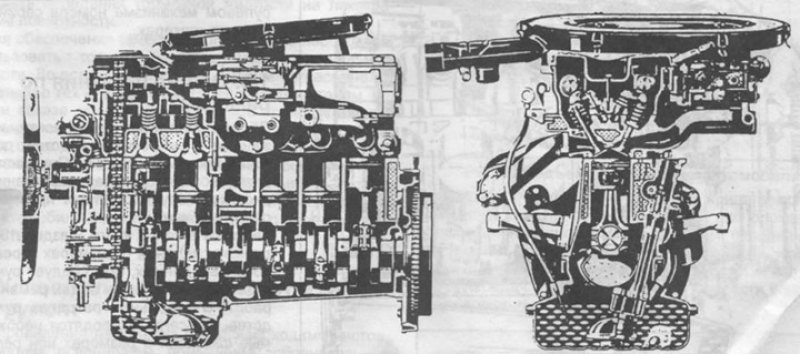 Рис. 1. Продольный и поперечный разрезы…