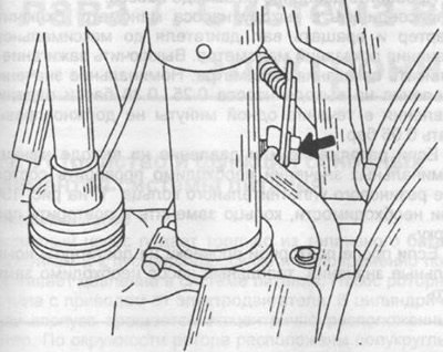 Рис. 126. Регулировка упора полной нагрузки.