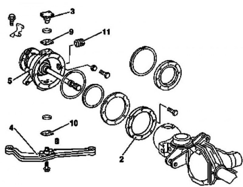 Передний мост мерседес актрос схема