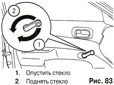Стеклоподъемники с механическим приводом