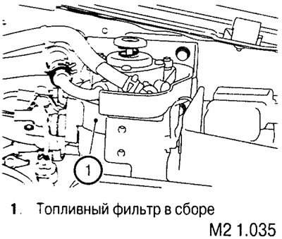 Как поменять топливный фильтр на митсубиси л200 дизель