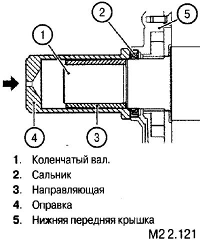 2. Используя оправку (4), запрессуйте новый…
