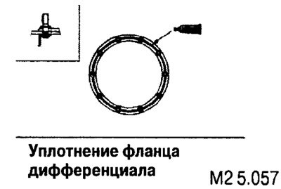 Элементы корпуса дифференциала: 1. Задняя часть карданного вала; 2. Соединитель датчика-выключателя…