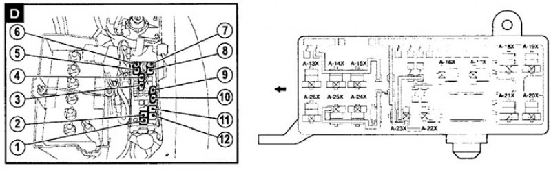 1 - Front fog lamp relay (A-13X) - Передние…