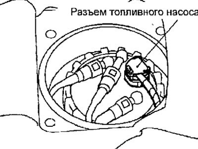 Рис. 6.17. Расположение разъема топливного насоса