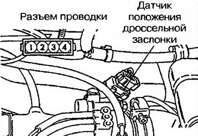 Рис. 8.21. Отсоедините разъем от датчика…
