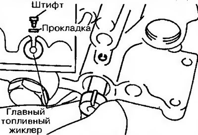 Рис. 10.49. Установите на жиклер два…