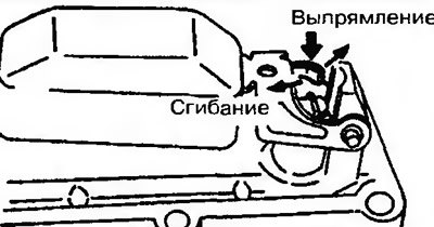 Рис. 10.64. Регулировка положения поплавка
