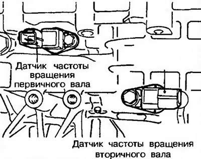Рис. 11.256. Снимите датчики частоты вращения…