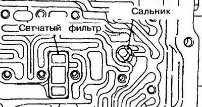 Рис. 11.265. Снимите сетчатый фильтр и сальник…