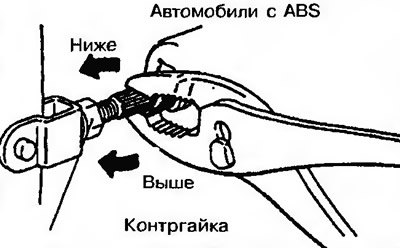 Рис. 14.3. Отрегулируйте высоту тормозной педали.…