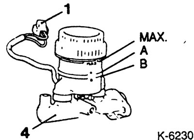 При закрытой крышке уровень тормозной жидкости в бачке не должен превышать отметки -МАХ-. При…