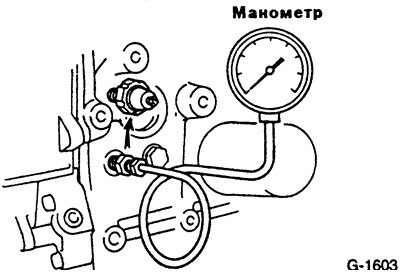 Снять провод с датчика-выключателя давления масла…
