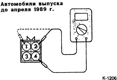 Сопротивление первичной обмотки катушки зажигания…