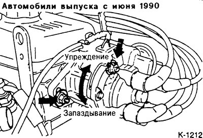 Если маркировки момента зажигания не совпадают,…