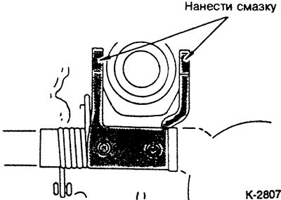 Нанести смазку MoS2 на контактные поверхности…