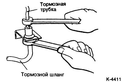 При необходимости полного снятия суппорта…