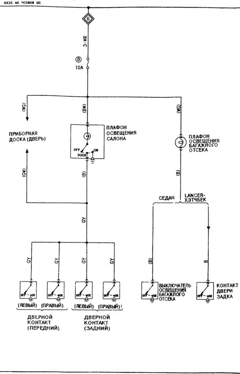 Схема освещение салона. Электрическая схема Митсубиси Лансер 9. Электрическая схема Митсубиси Лансер 10. Схема электропроводки Mitsubishi Lancer. Схема подсветки Lancer 10.