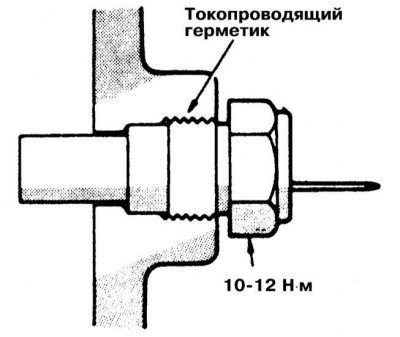 5. Вверните на место снятого датчика новый,…