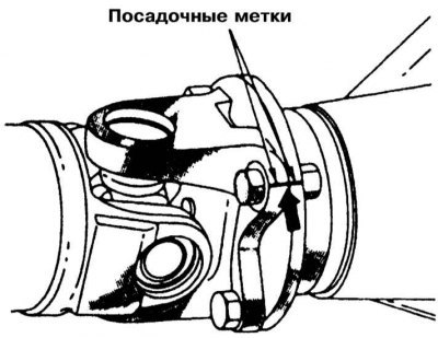 4. Пометьте положение крепежногофланца заднего…