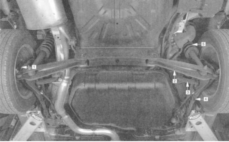 Конструкция задней подвески моделей Mirage с 1993…