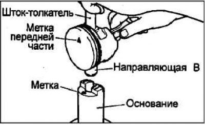 С помощью пресса извлеките поршневой палец.