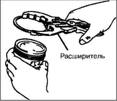 Установка компрессионных колец №1 и №2