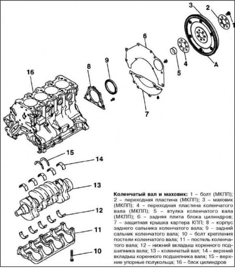 Схема блока цилиндров. Крепление коленвала к блоку цилиндров. Как крепится коленвал к блоку цилиндров. Крепления коленвала к блоку название. К чему крепится коленвал в блоке цилиндров.
