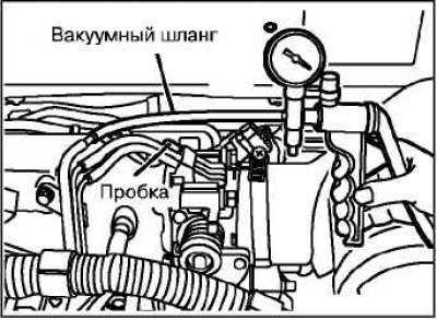 Отсоедините от корпуса дроссельной заслонки…